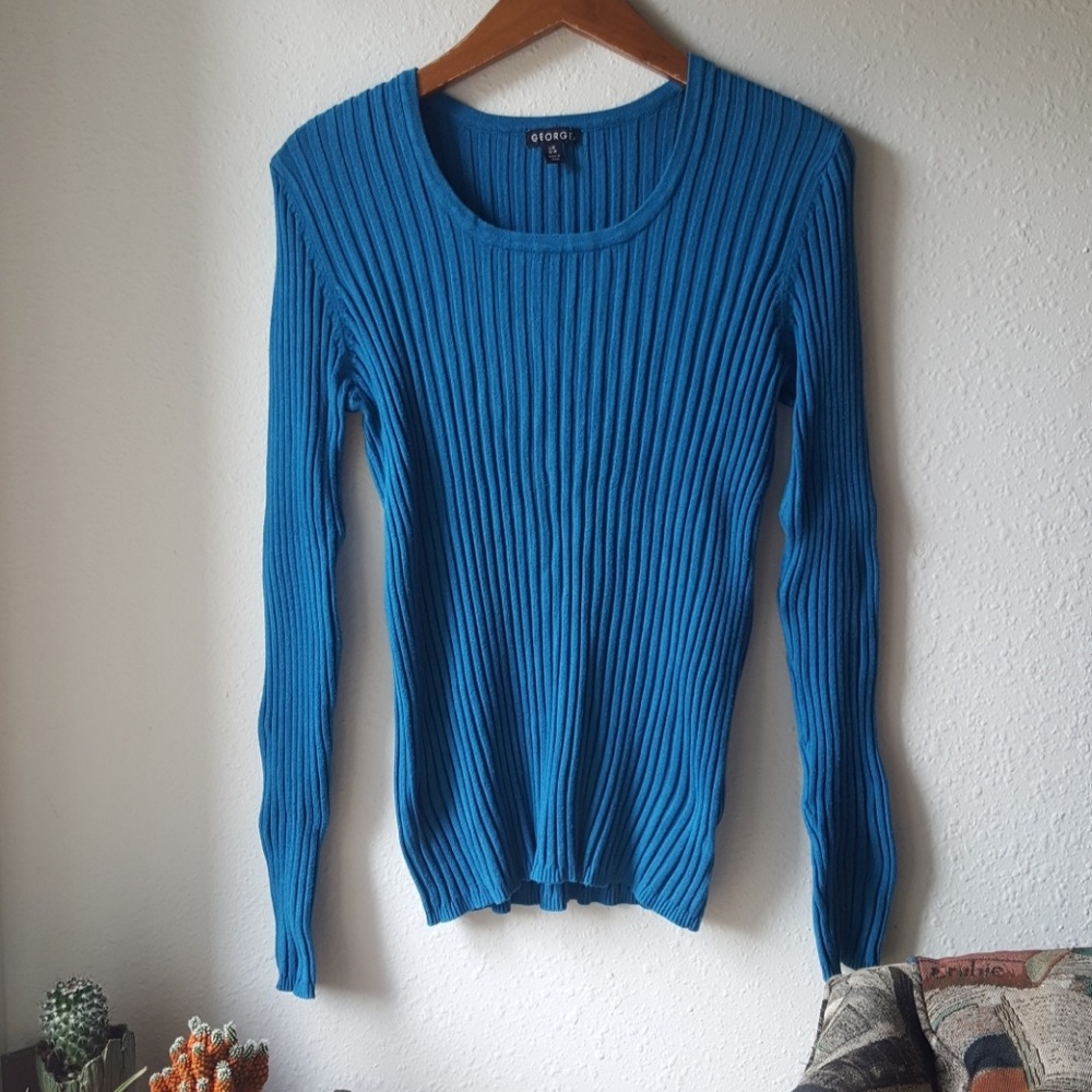 🌿George Ribbed Form Fit Long Sleeve - Picture 2 of 5